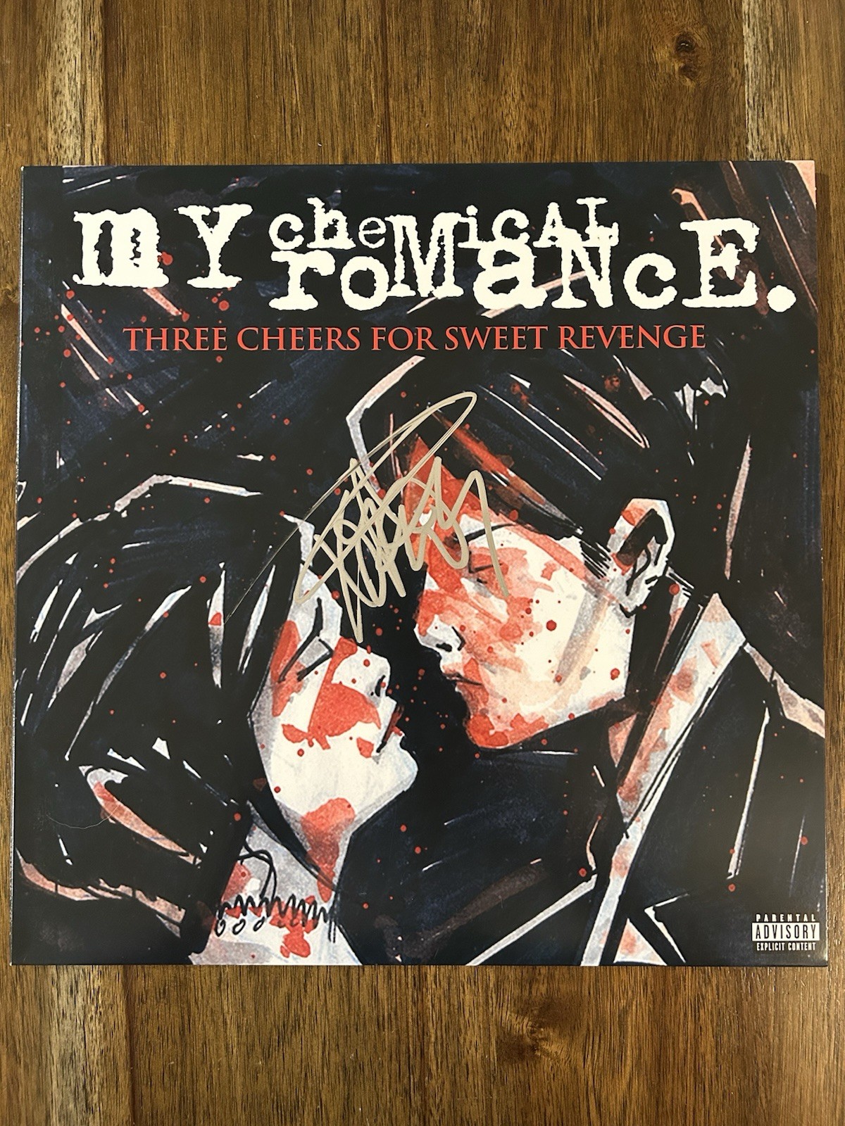 Frank Iero Signed ‘My Chemical Romance’ Vinyl Album ‘Three Cheers’ Beckett