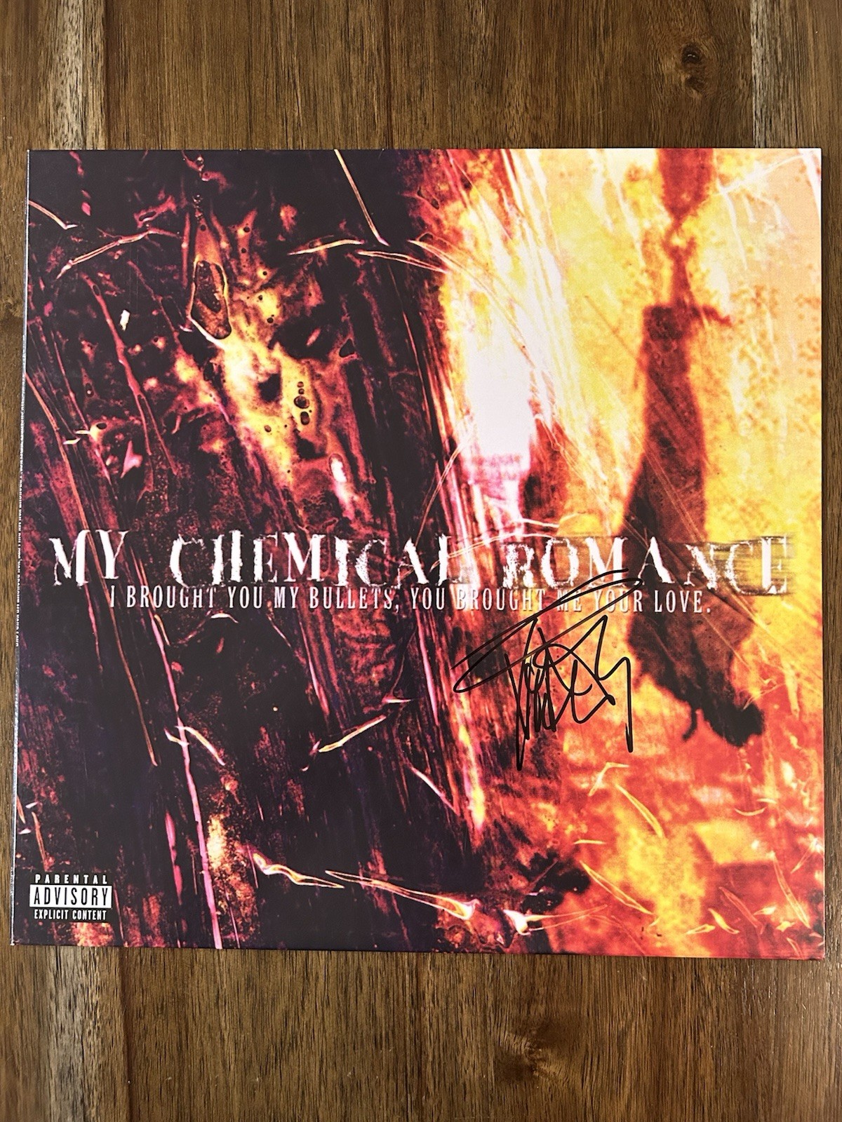 Frank Iero Signed ‘My Chemical Romance’ Vinyl Album ‘I Brought You My’ Beckett