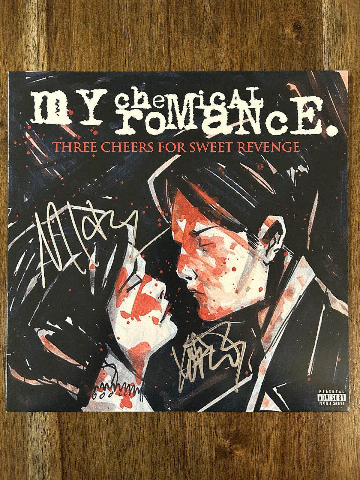 Frank Iero & Mikey Way Signed ‘My Chemical Romance’ Vinyl Album Beckett