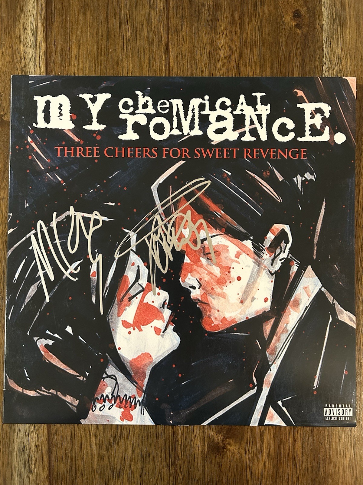 Frank Iero & Mikey Way Signed ‘My Chemical Romance’ Vinyl Album Beckett
