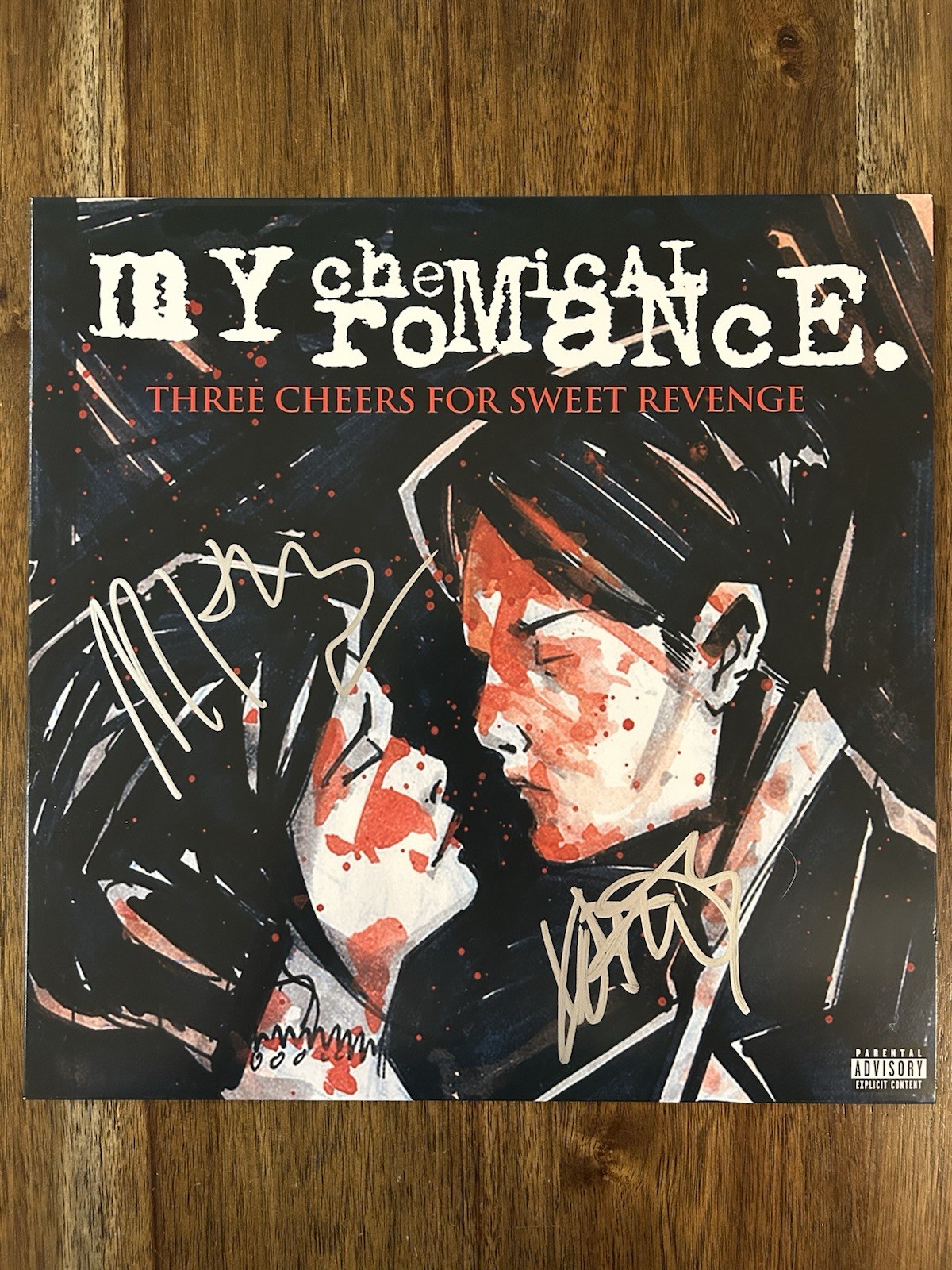 Frank Iero & Mikey Way Signed ‘My Chemical Romance’ Vinyl Album Beckett