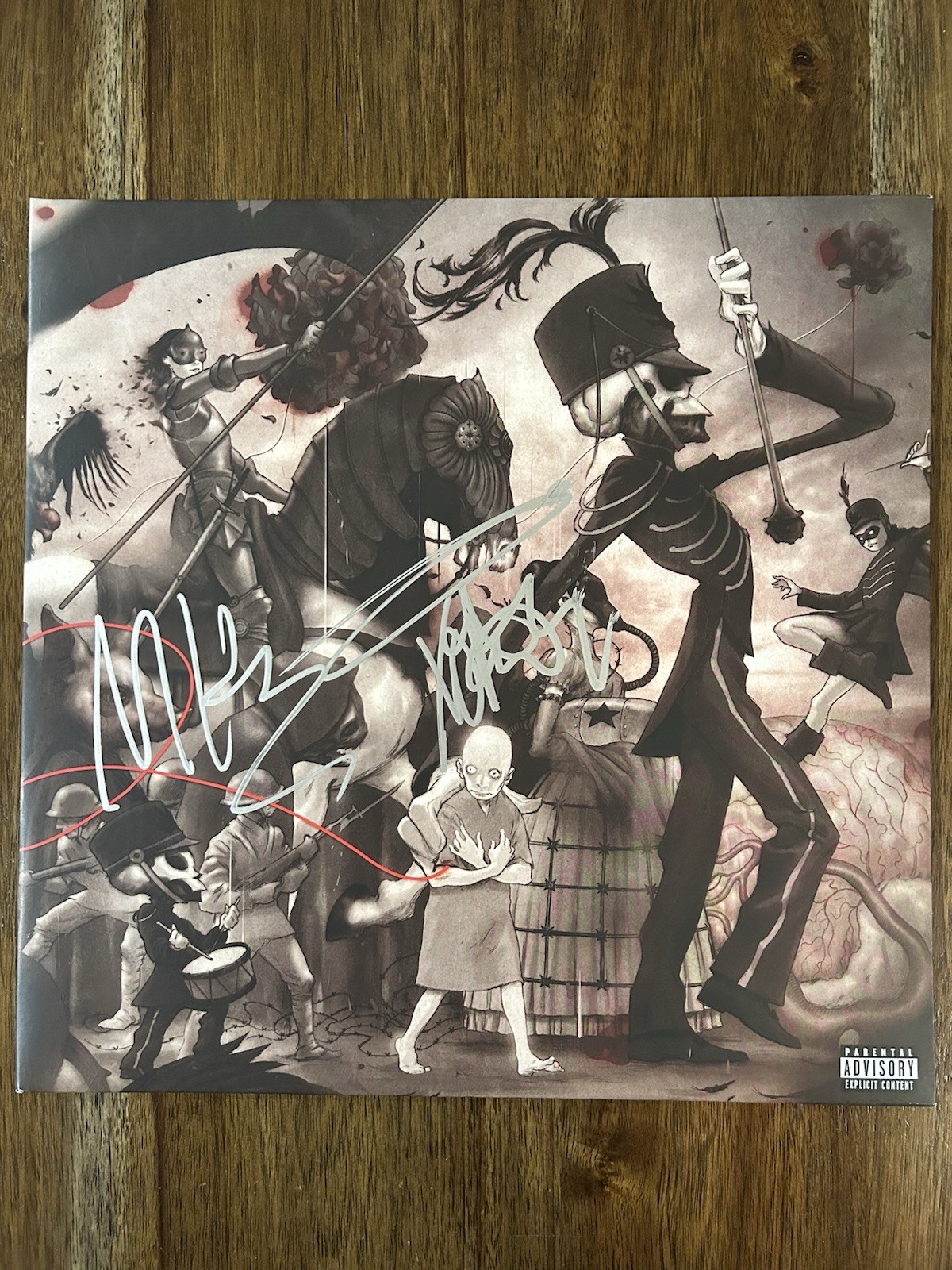 Frank Iero & Mikey Way Signed ‘My Chemical Romance’ Vinyl Album Beckett