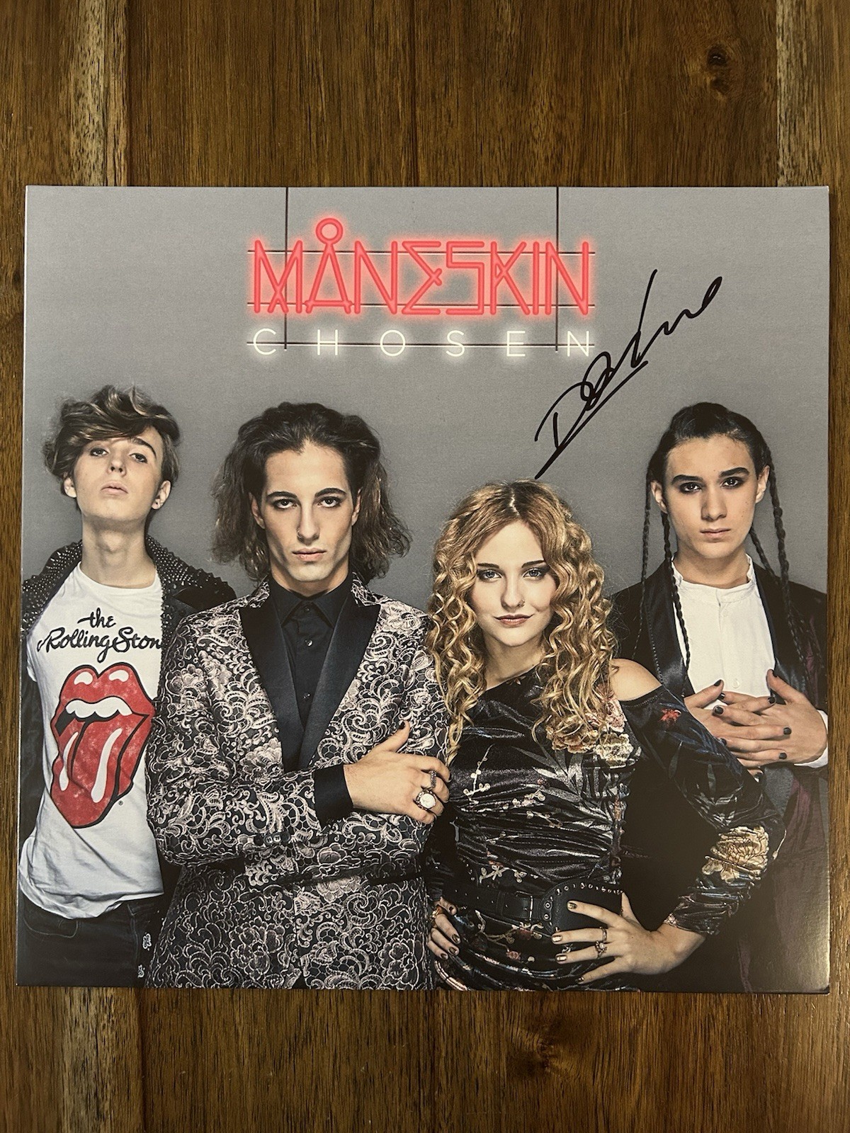 Damiano David ‘Maneskin’ Lead Singer Signed Vinyl Album ‘Chosen’ Beckett