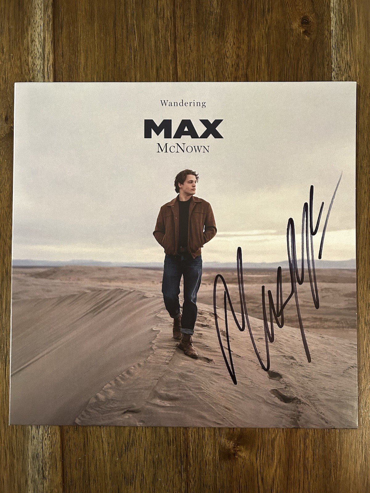 Max McNown Signed Vinyl Album ‘Wandering’ Beckett Certified Autograph