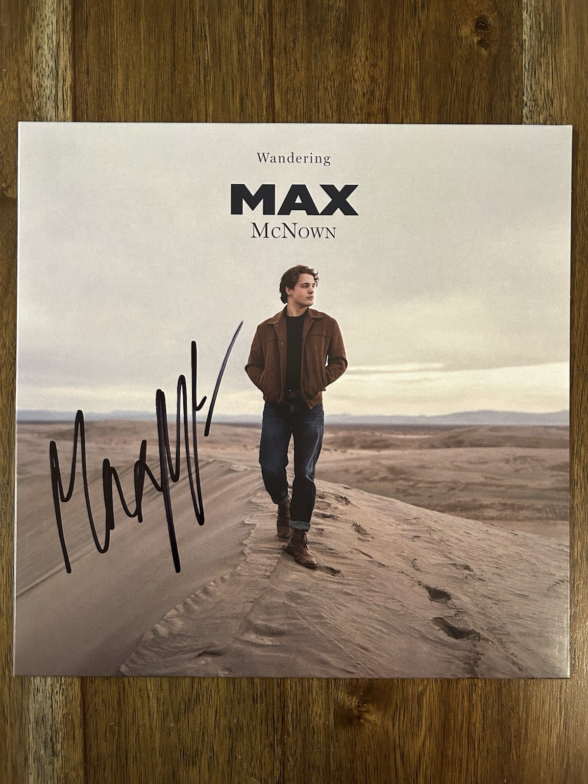 Max McNown Signed Vinyl Album ‘Wandering’ Beckett Certified Autograph