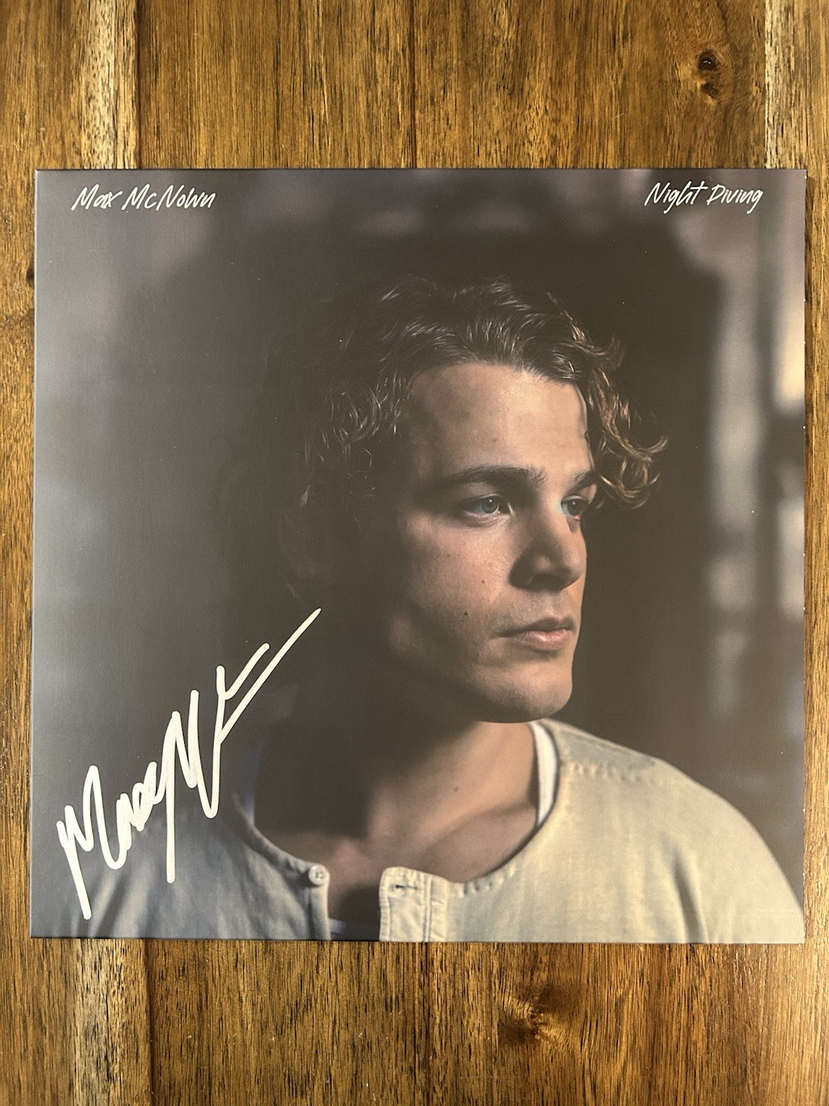 Max McNown Signed Vinyl Album ‘Night Diving’ Beckett Certified Autograph
