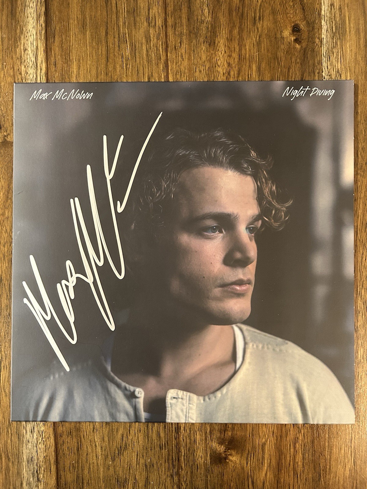 Max McNown Signed Vinyl Album ‘Night Diving’ Beckett Certified Autograph