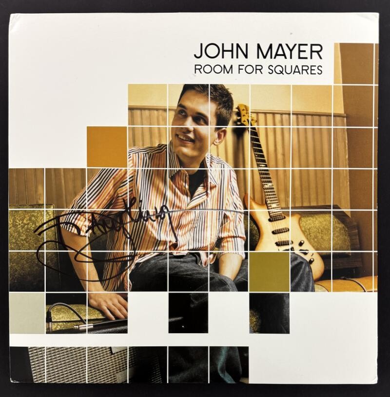 John Mayer Signed Autograph Album Vinyl Record LP - Room for Squares w/ JSA COA