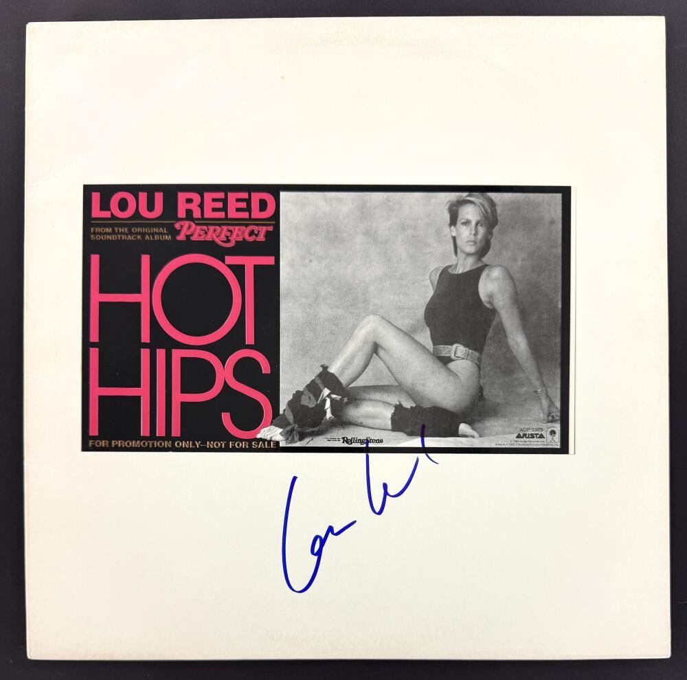 Lou Reed Signed Autograph Album Vinyl Record - Hot Hips Jamie Lee Curtis JSA COA