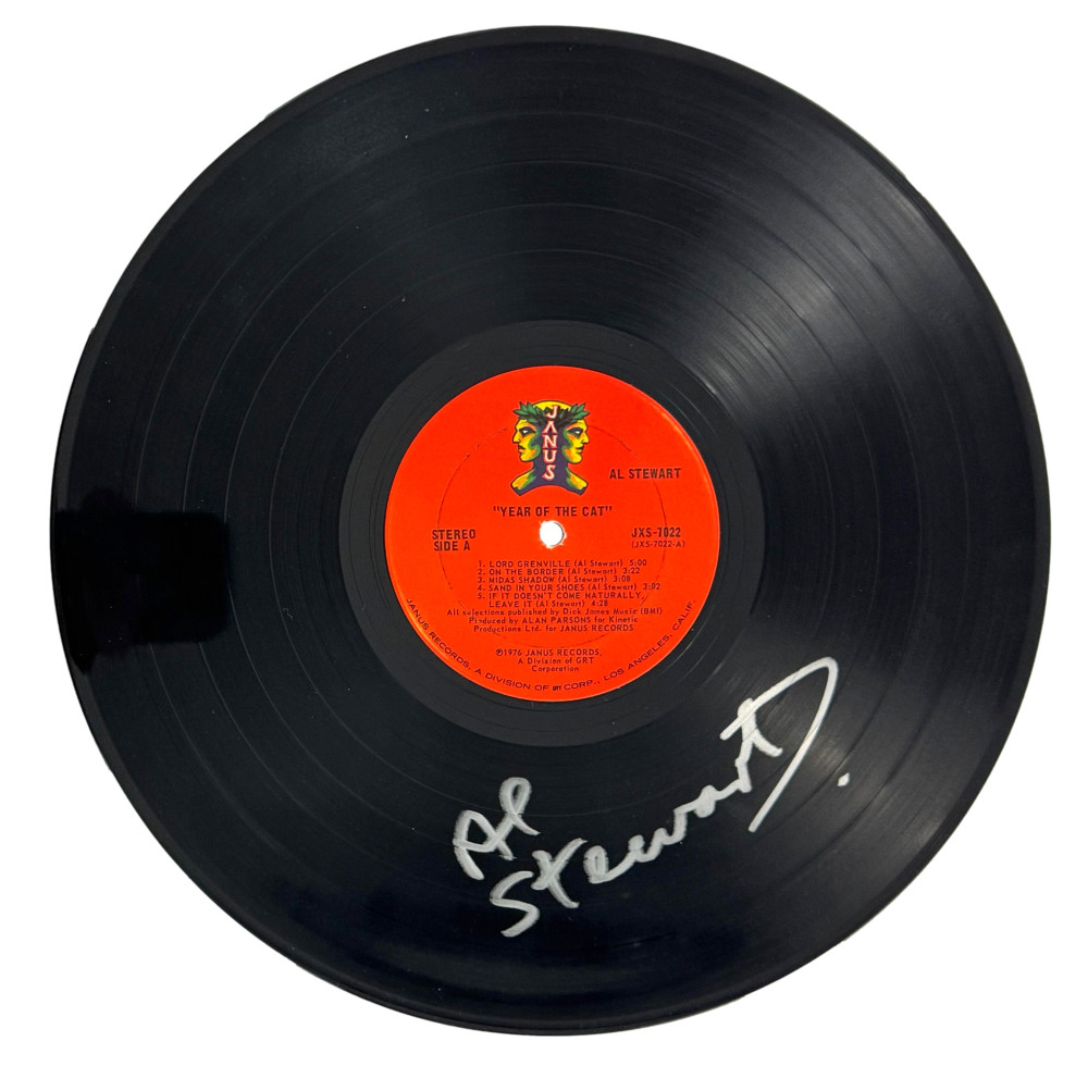 Al Stewart Signed Autograph Album Vinyl Record Disc - Year of the Cat w/ JSA COA