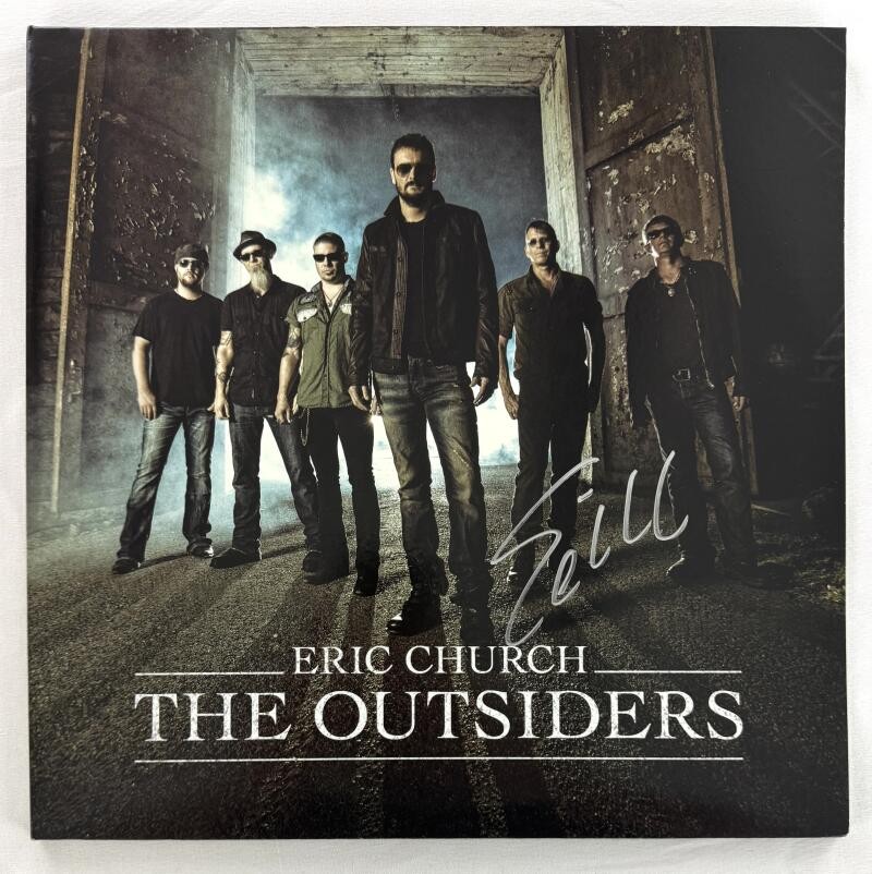 Eric Church Signed Autograph Album Vinyl Record - The Outsiders w/ Beckett COA