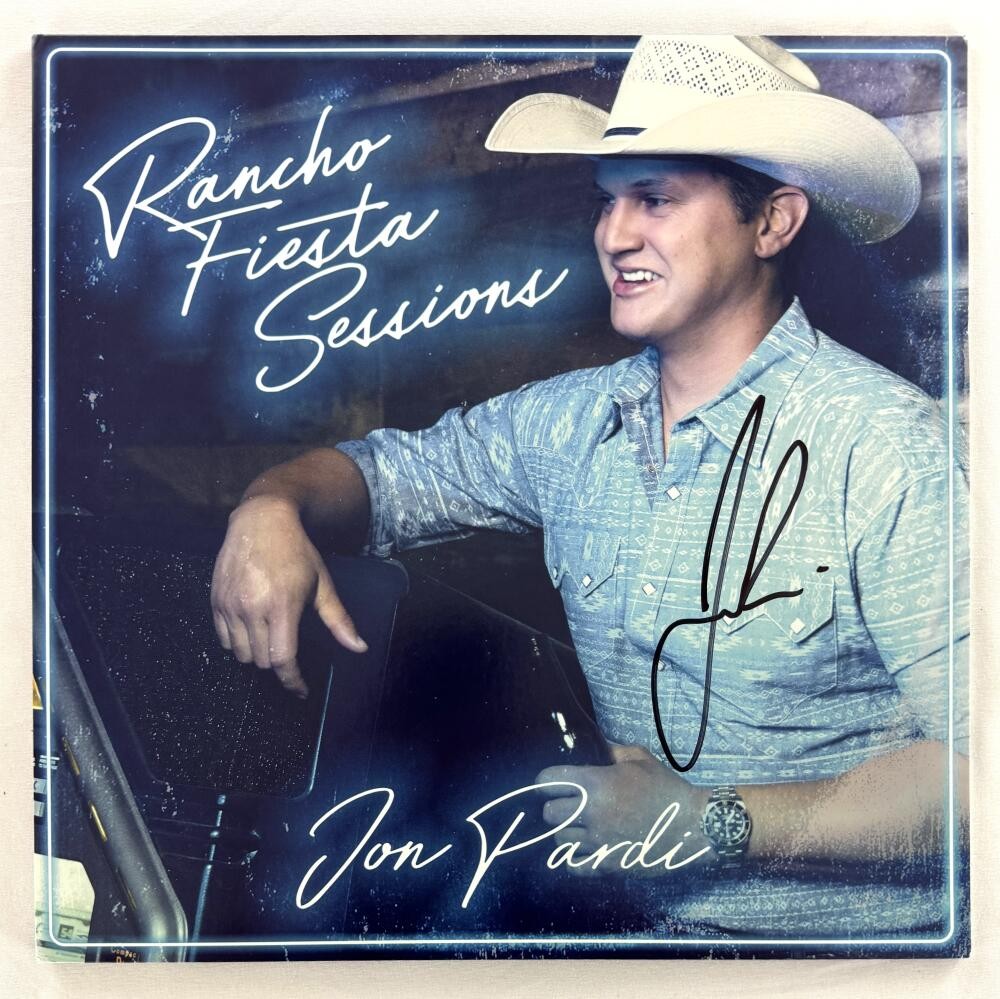 Jon Pardi Signed Autograph Album Vinyl Record LP Rancho Fiesta Sessions BAS COA
