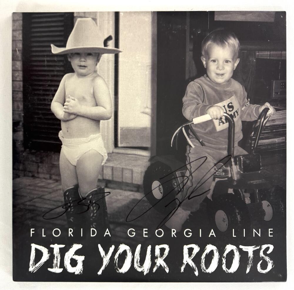 Florida Georgia Line Band Signed Autograph Album Vinyl Record w/ Beckett COA