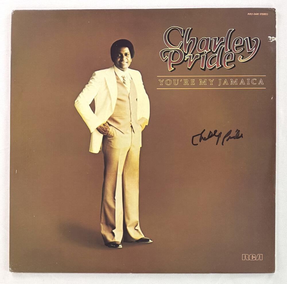 Charley Pride Signed Autograph Album Vinyl Record You're My Jamaica Beckett COA
