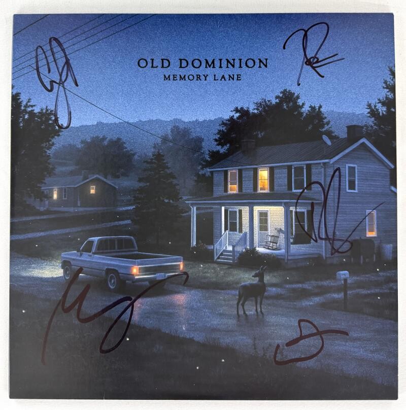 Old Dominion Full Band Signed Autograph Memory Lane Album Record Matthew Ramsey