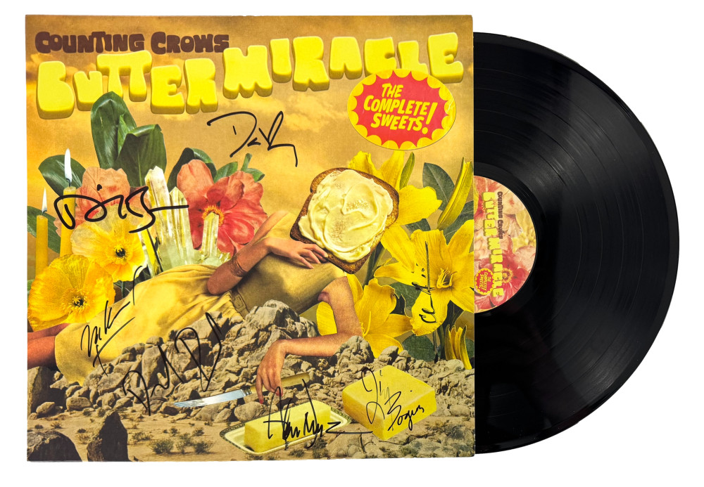Counting Crows Full Band x7 Signed Autograph Album Vinyl Record w/ Adam Duritz