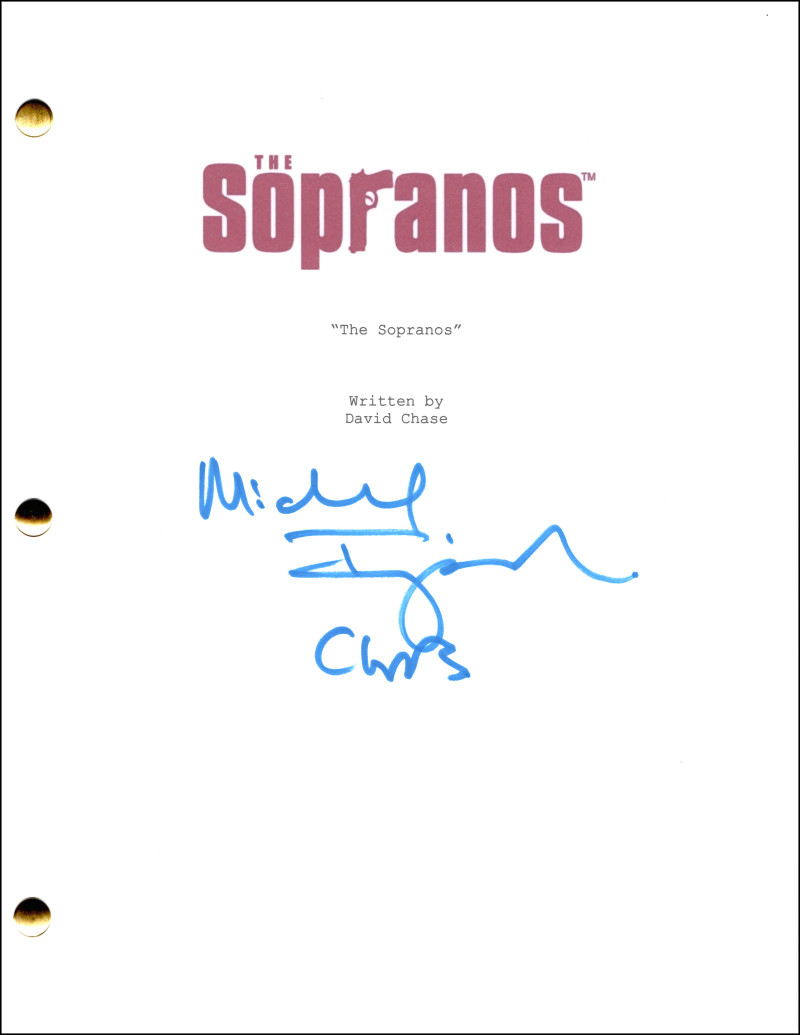 Michael Imperioli Signed Autograph The Sopranos Full Script w/ Chris Inscription