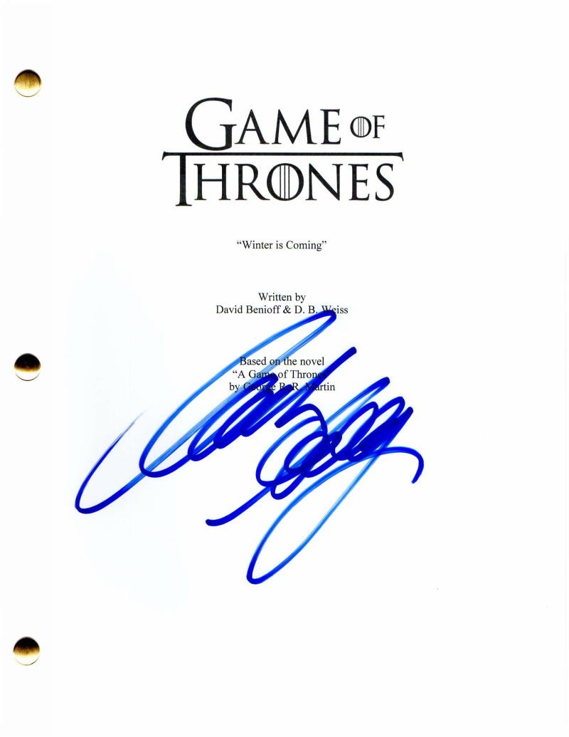 MARK ADDY SIGNED AUTOGRAPH - GAME OF THRONES PILOT SCRIPT -KING ROBERT BARATHEON