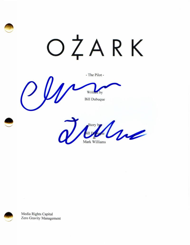 CHARLIE TAHAN SIGNED AUTOGRAPH – OZARK FULL PILOT SCRIPT – WYATT LANGMORE COLLECTIBLE MEMORABILIA