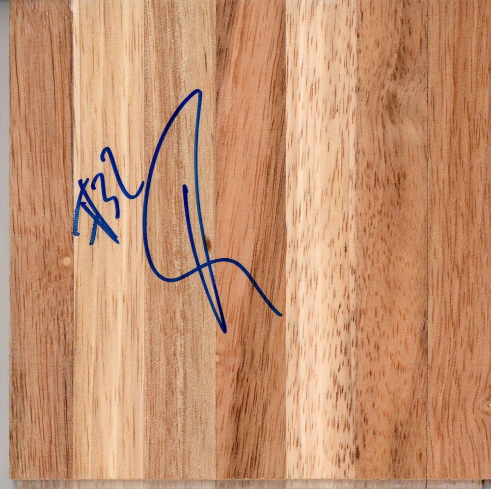 DERRICK CARACTER SIGNED AUTOGRAPH - PARQUET FLOORBOARD - LOS ANGELES LAKERS