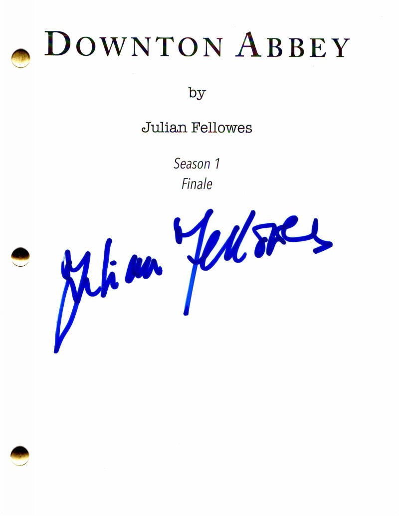 JULIAN FELLOWES SIGNED AUTOGRAPH - DOWNTON ABBEY FULL FINALE SCRIPT MAGGIE SMITH