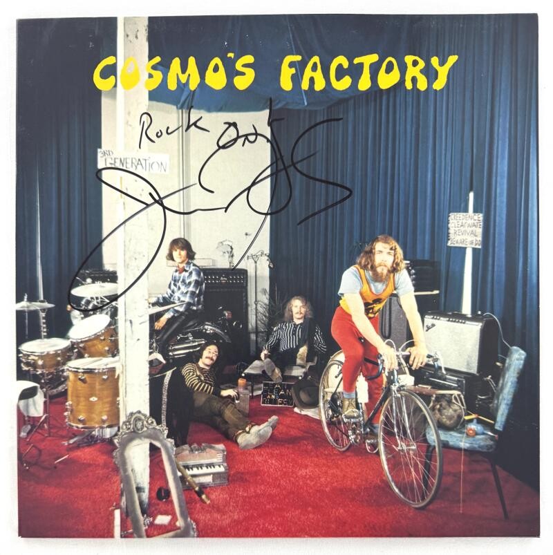 John Fogerty Signed Autograph Album Vinyl Record CCR Cosmo's Factory Beckett COA