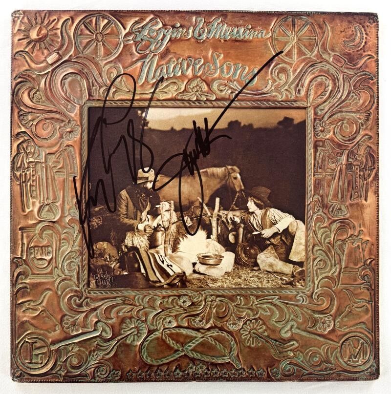 Kenny Loggins & Jim Messina Signed Autograph Album Record Native Sons w/ Beckett