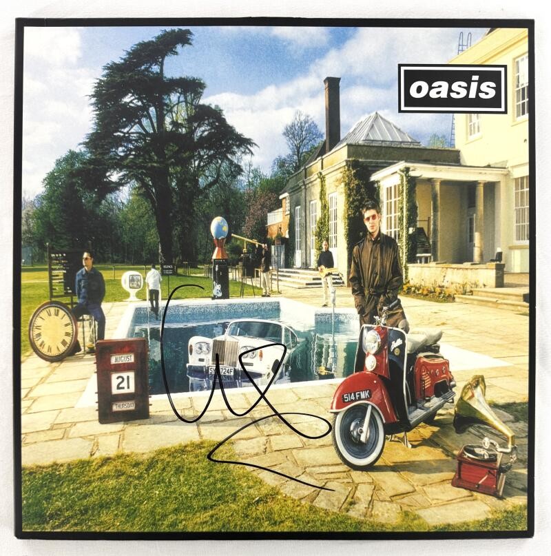 Liam Gallagher Oasis Signed Autograph Album Vinyl Record Be Here Now Beckett COA
