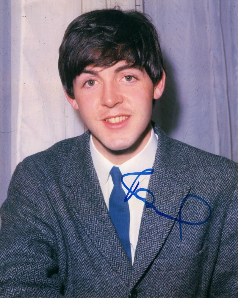 Paul McCartney The Beatles Signed Autograph 8x10 Photo - Young Star w/ JSA COA