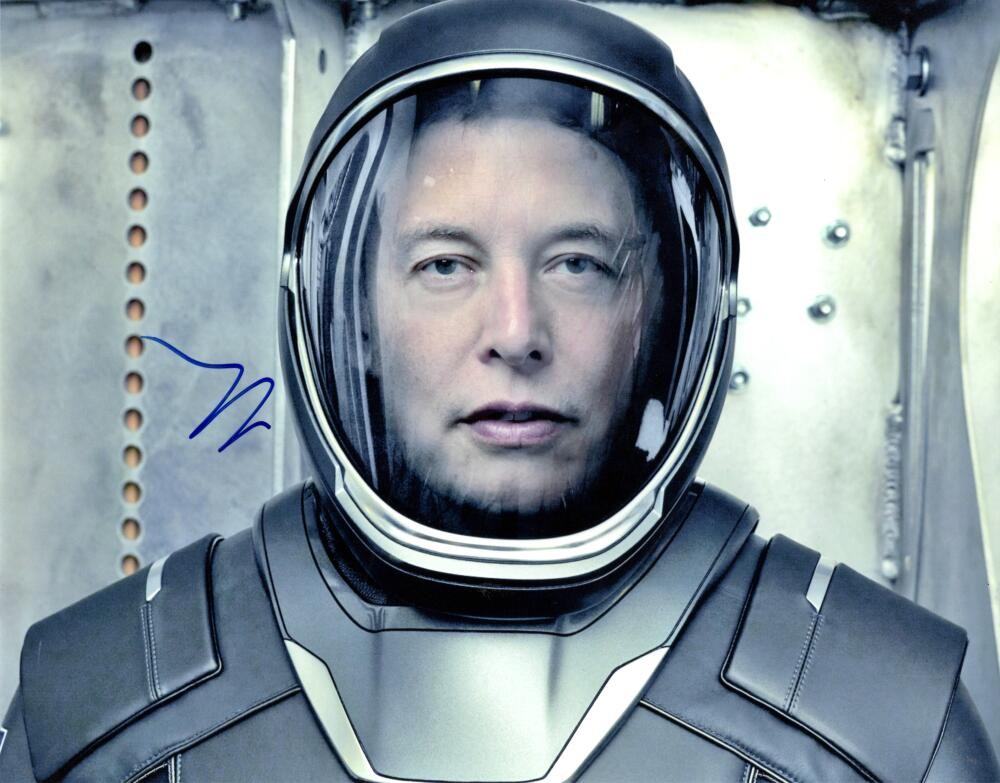 Elon Musk Signed Autograph 11x14 Photo - Tesla SpaceX Billionaire w/ JSA COA