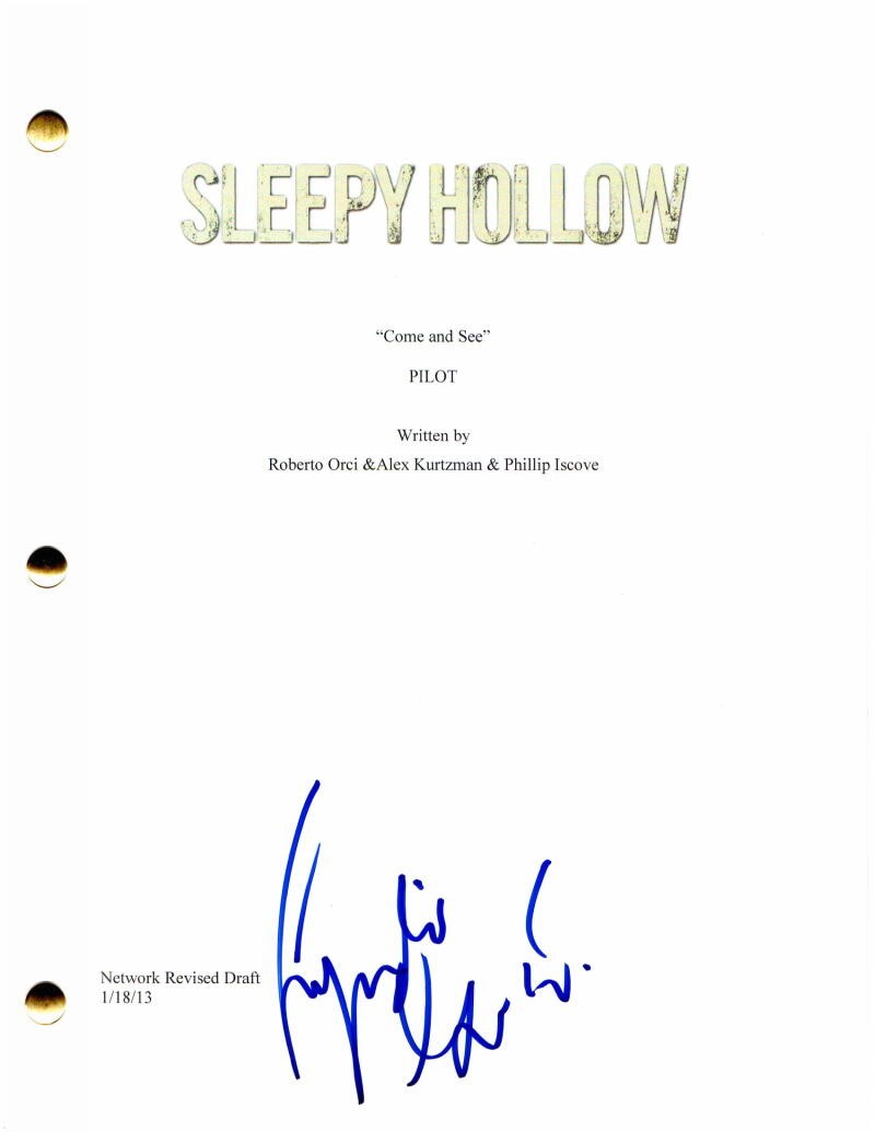 LYNDIE GREENWOOD SIGNED AUTOGRAPH - SLEEPY HOLLOW FULL PILOT SCRIPT - TOM MISON