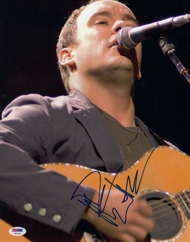 DAVE MATTHEWS SIGNED AUTOGRAPH 11X14 PHOTO - BAND, ROCK AND ROLL, EVERYDAY, PSA