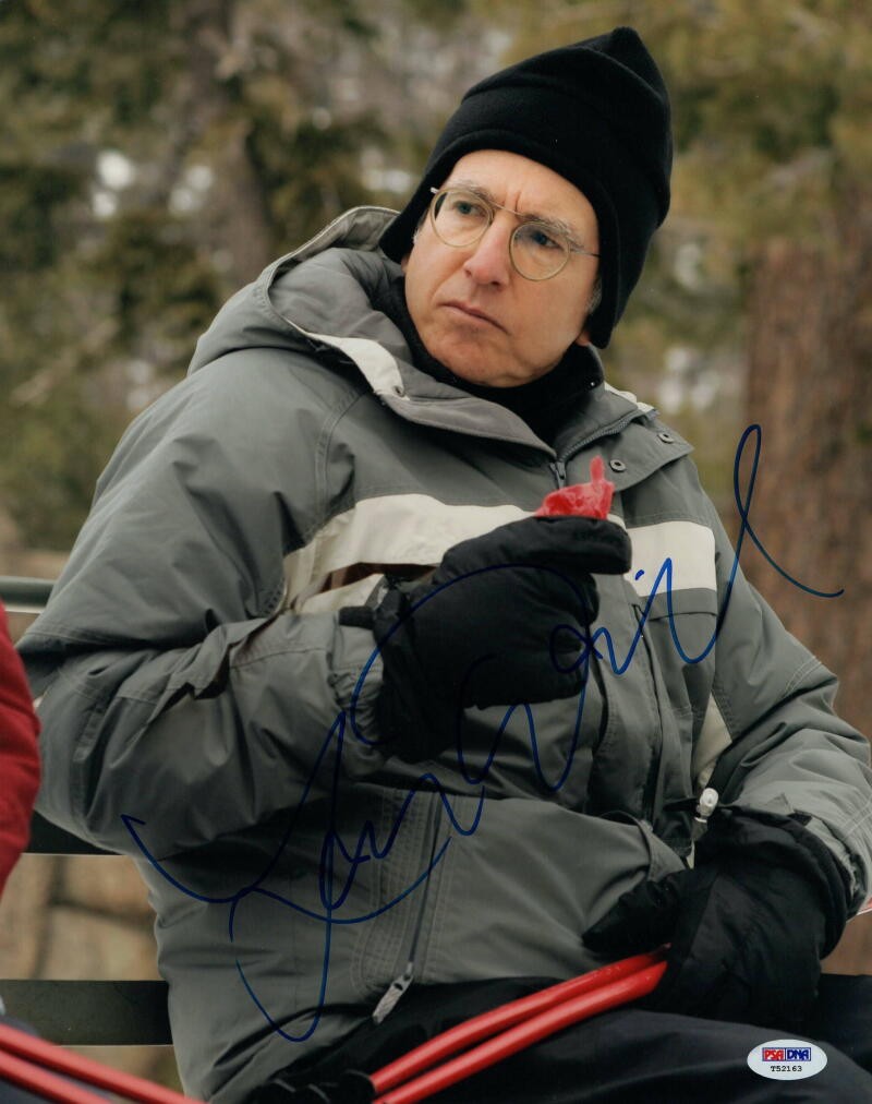 LARRY DAVID SIGNED AUTOGRAPH 11X14 PHOTO - SEINFELD, CURB YOUR ENTHUSIASM, PSA