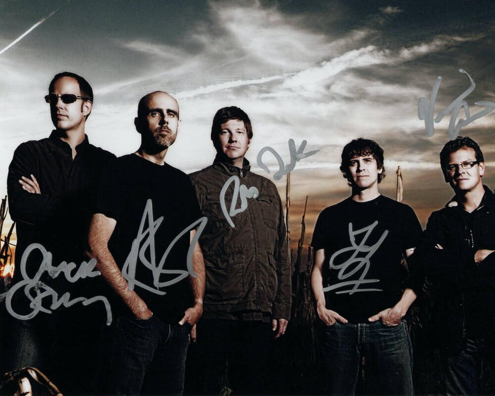 moe. FULL BAND SIGNED AUTOGRAPH 8x10 PHOTO - FATBOY, HEADSEED, NO DOY, DITHER