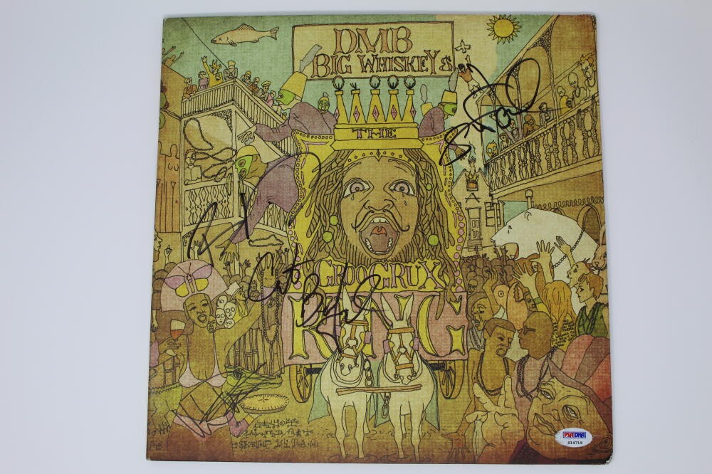 DAVE MATTHEWS BAND (X4) SIGNED AUTOGRAPH ALBUM VINYL RECORD - BIG WHISKEY PSA