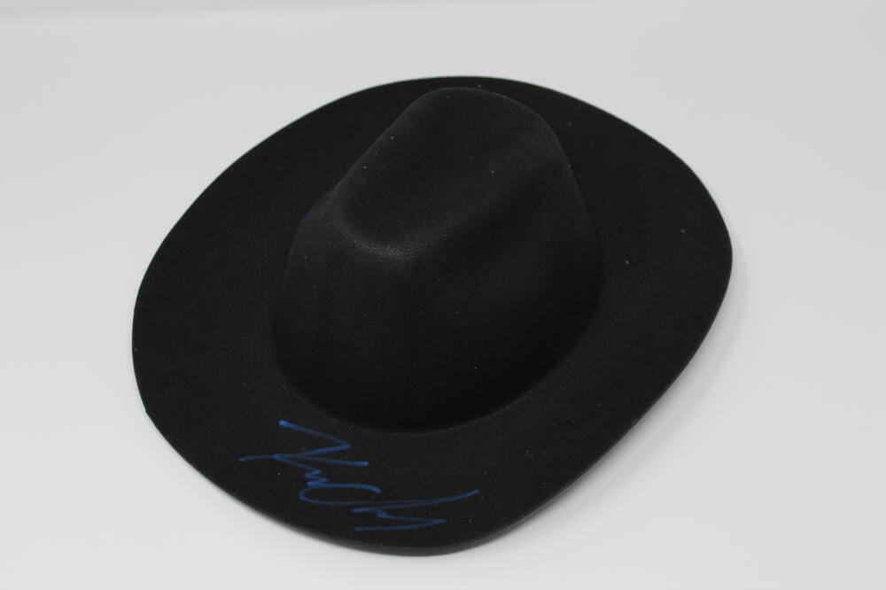 KENNY CHESNEY SIGNED AUTOGRAPH COWBOY HAT - WHEN THE SUN GOES DOWN, COUNTRY ACOA
