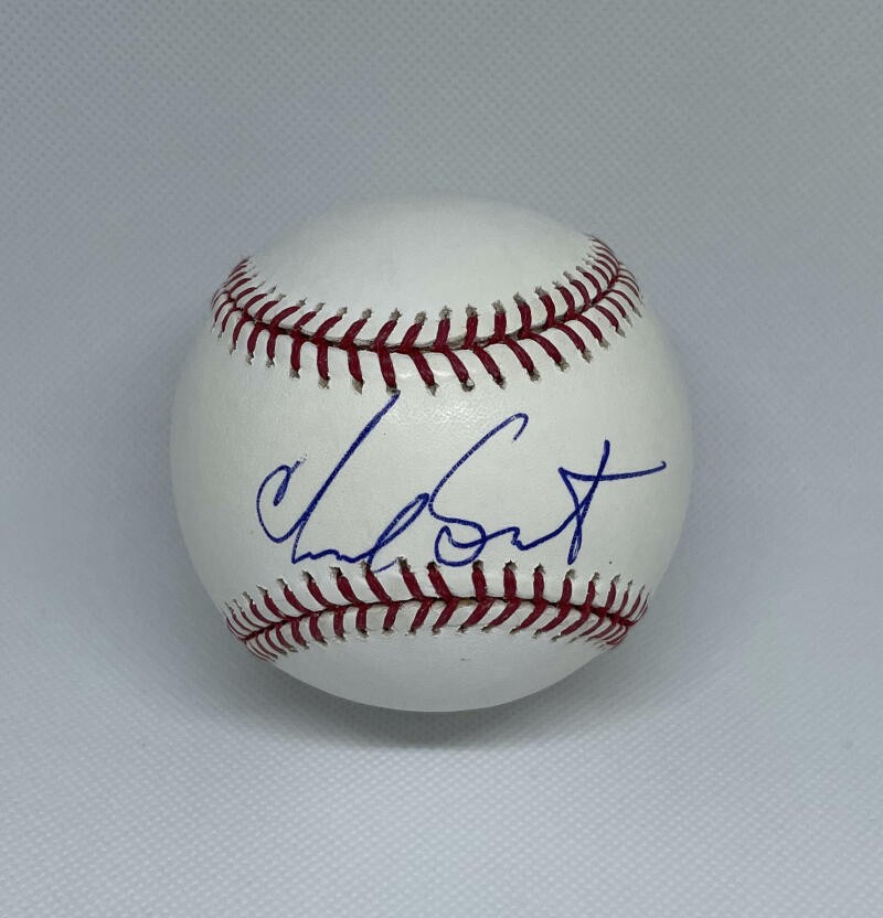 CHAD SMITH SIGNED AUTOGRAPH OMLB BASEBALL - RHCP RED HOT CHILI PEPPERS DRUMMER