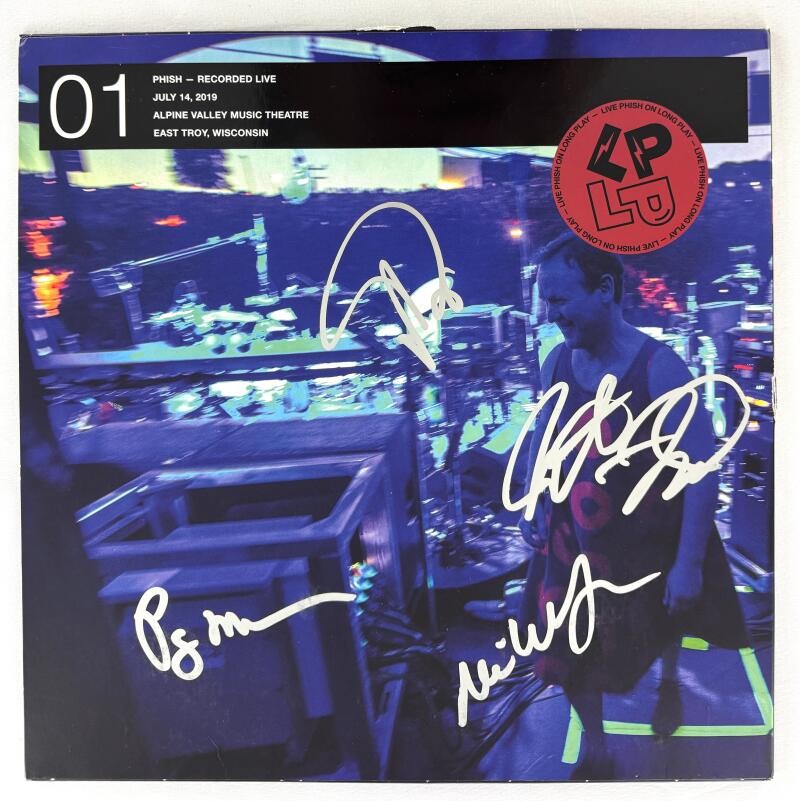 Phish Full Band Signed Autograph Live Album LP - Jon Fishman Trey Mike Page COA