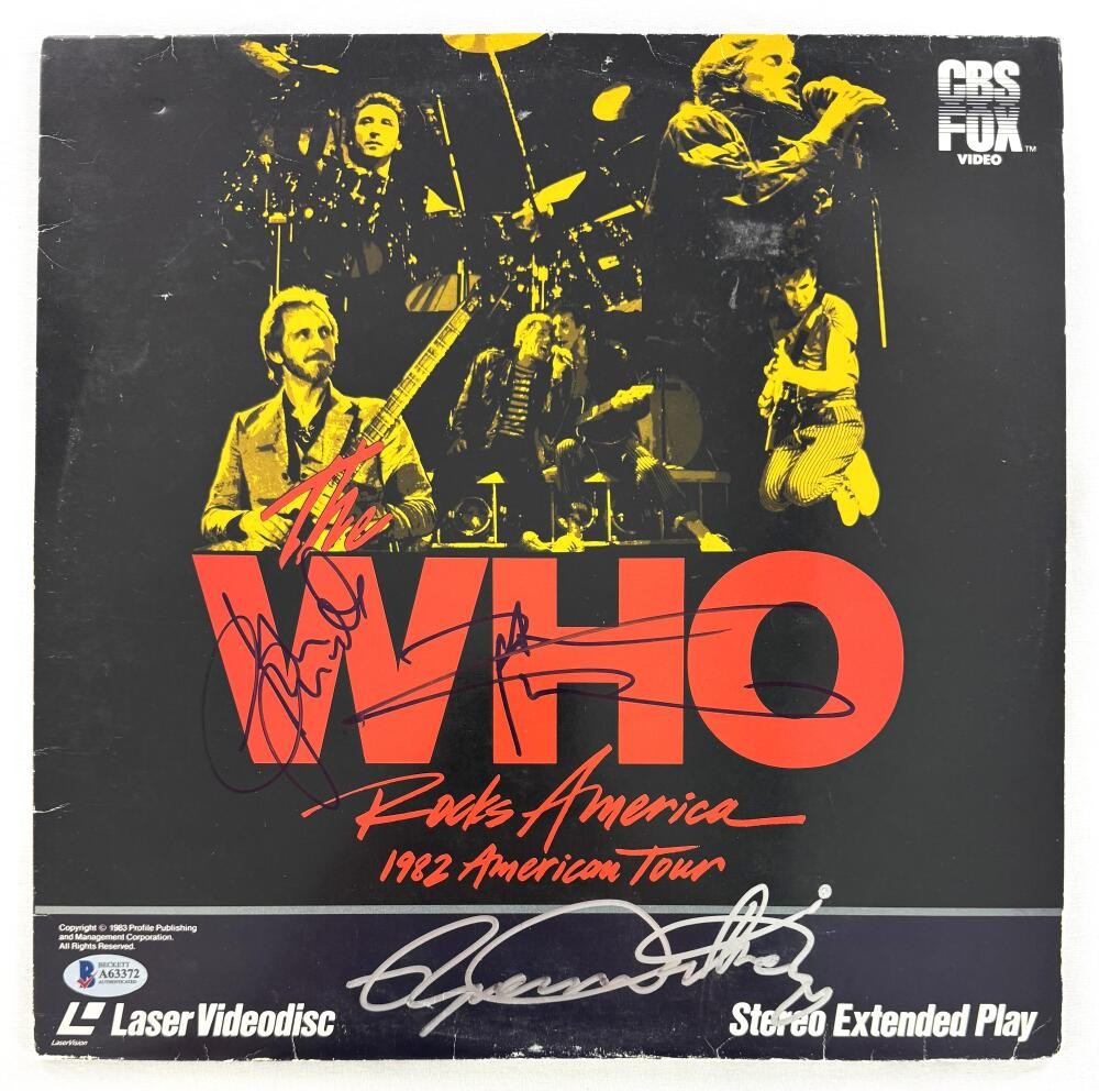 The Who Band Signed Autograph Album Record John Entwistle Daltrey Townshend COA