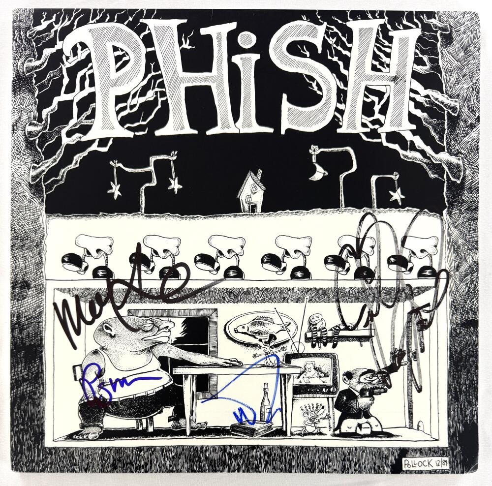 Phish Full Band Signed Autograph Junta Album Record - Jon Fishman Trey Mike Page