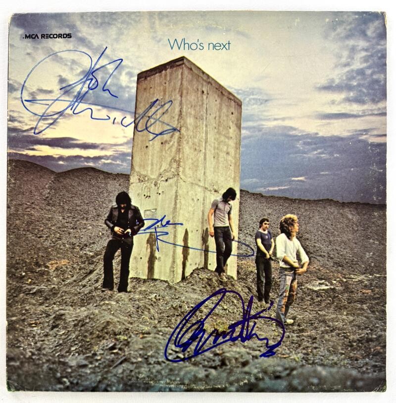 John Entwistle Daltrey Townshend Signed Autograph Who's Next Album Record w/ JSA