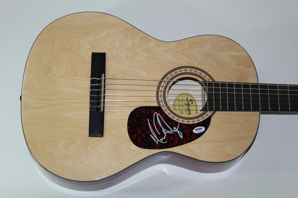 MARC ROBERGE SIGNED AUTOGRAPH FENDER BRAND ACOUSTIC GUITAR - OAR ALL SIDES PSA