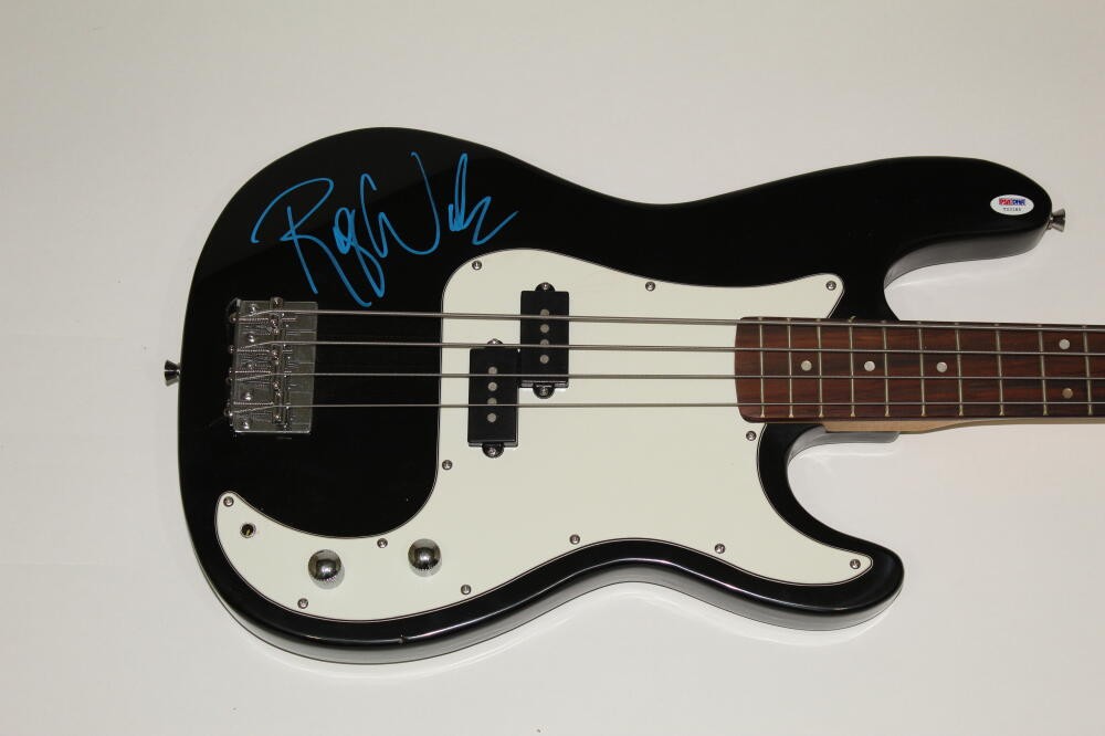 ROGER WATERS SIGNED FULL BASS ELECTRIC GUITAR - PINK FLOYD, THE WALL ANIMALS PSA
