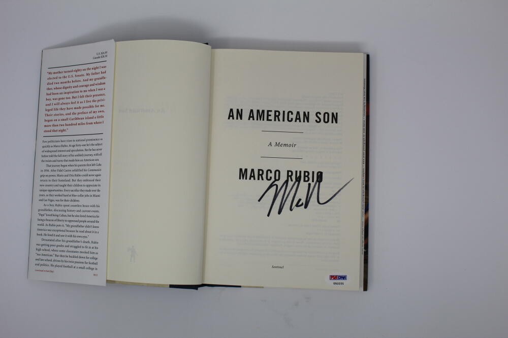 SENATOR MARCO RUBIO SIGNED AUTOGRAPH 