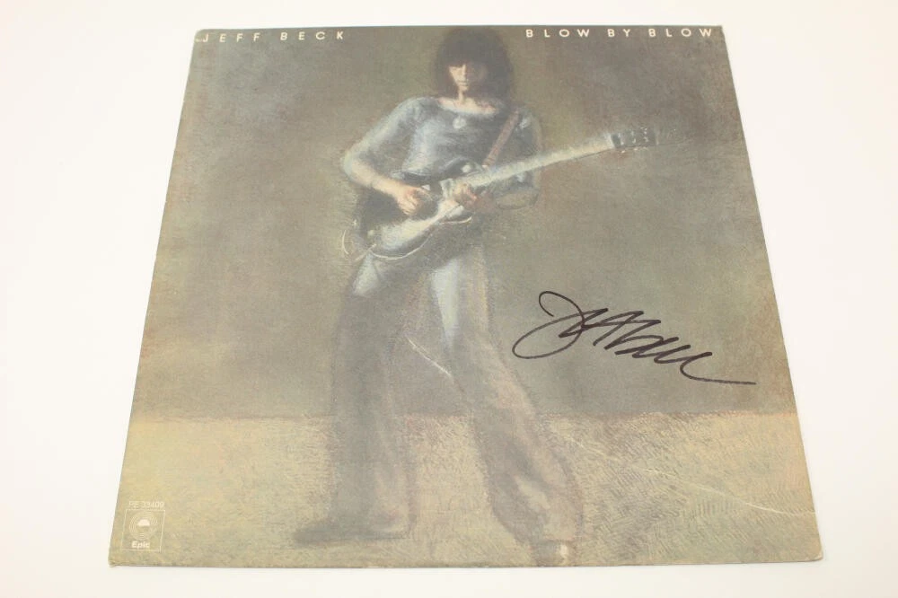 JEFF BECK SIGNED AUTOGRAPH ALBUM VINYL RECORD BLOW BY BLOW YARDBIRDS RARE ACOA