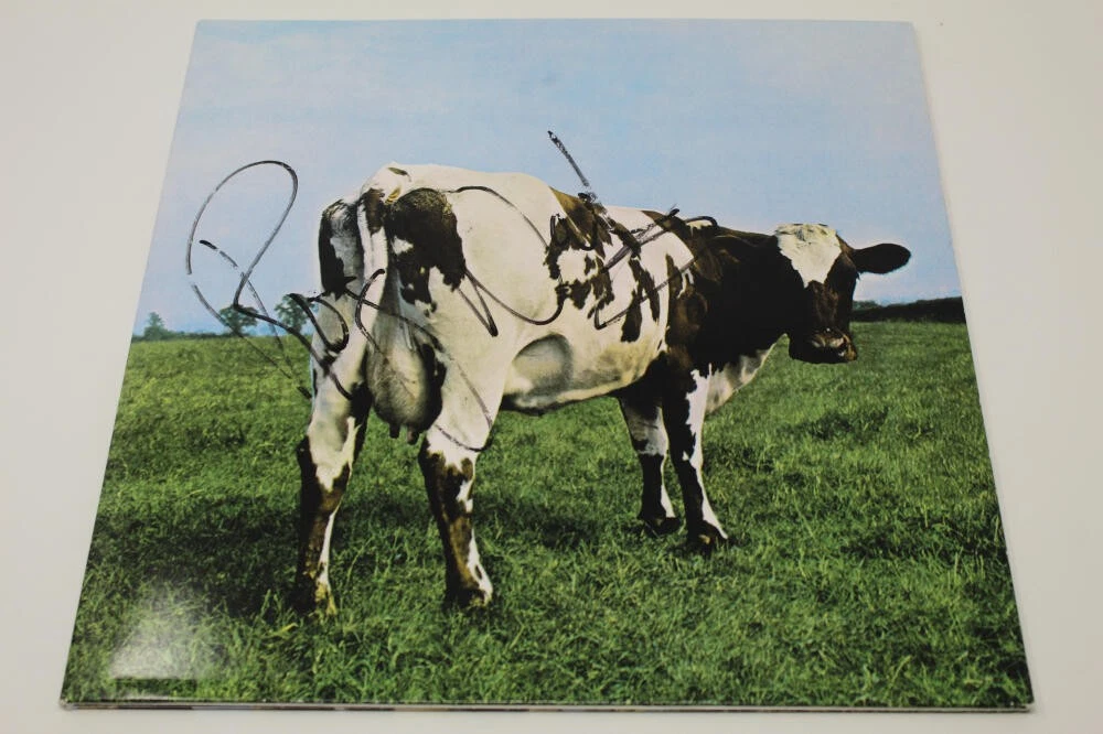 ROGER WATERS SIGNED AUTOGRAPH ALBUM RECORD PINK FLOYD ATOM HEART MOTHER - JSA
