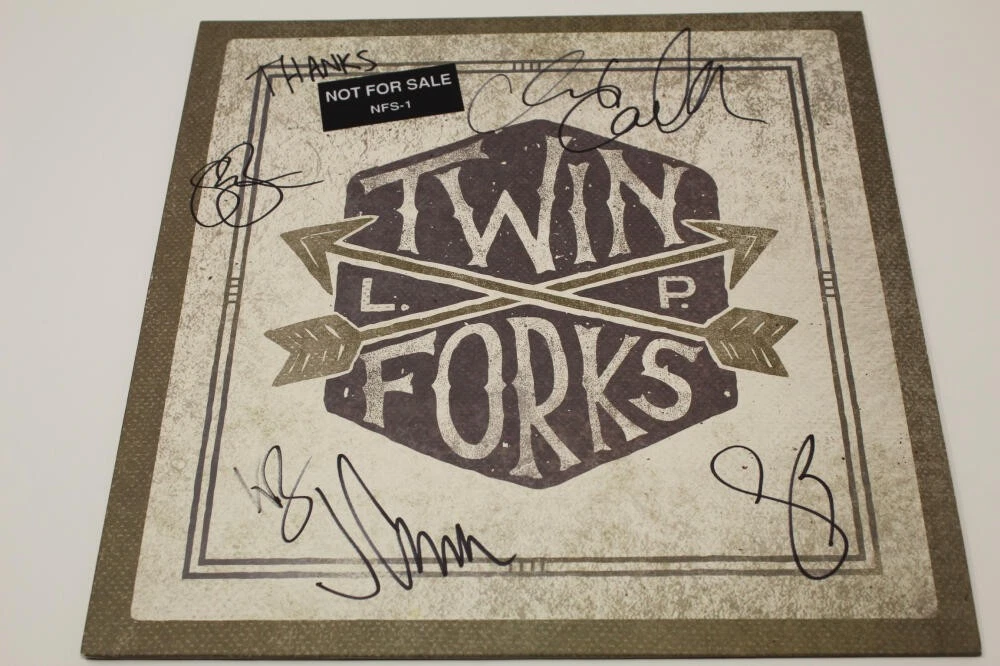 TWIN FORKS FULL BAND X5 SIGNED ALBUM - CHRIS CARRABBA DASHBOARD CONFESSIONAL JSA