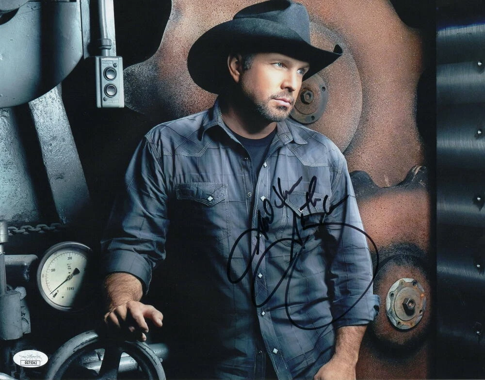 GARTH BROOKS SIGNED AUTOGRAPH 11X14 PHOTO THE CHASE ROPIN THE WIND NO FENCES JSA