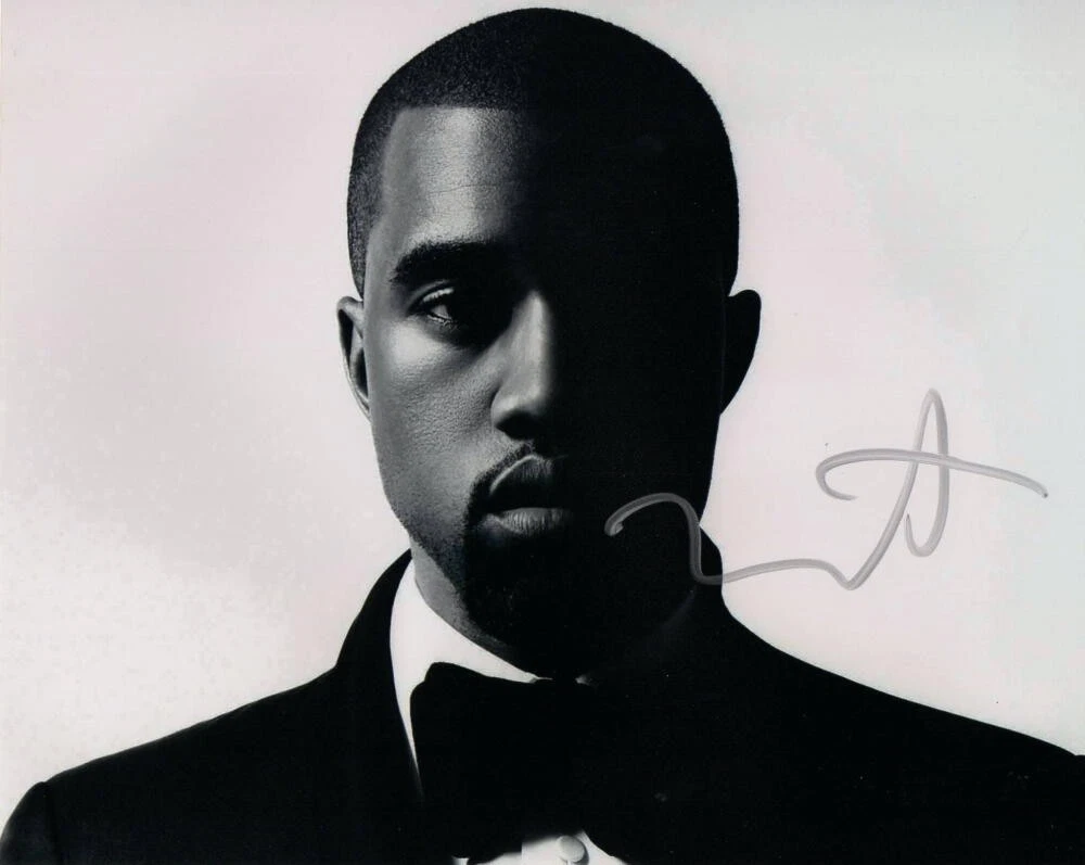 KANYE WEST SIGNED AUTOGRAPH 8X10 PHOTO - YEEZUS, WATCH THE THRONE, GRADUATION