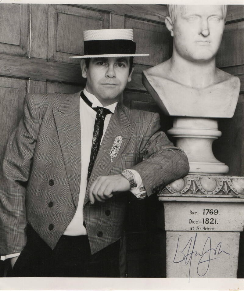 ELTON JOHN SIGNED AUTOGRAPH 8X9 PHOTO - ROCK OF THE WESTIES, LEGEND, REAL COA